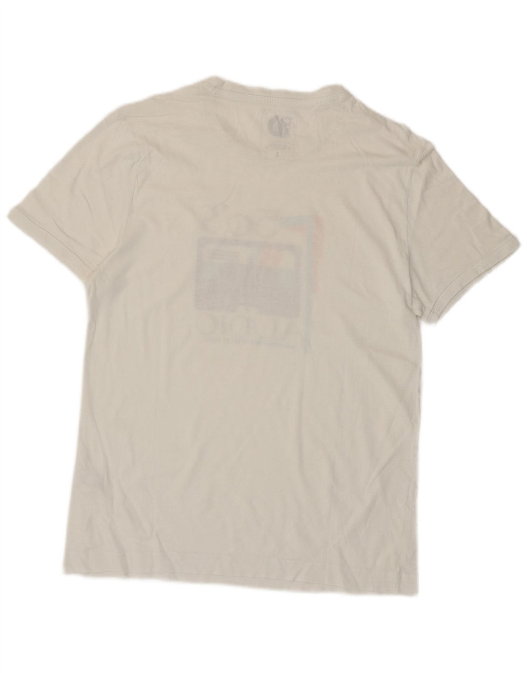 Tricou grafic pentru bărbați Dack's Top mare din bumbac alb