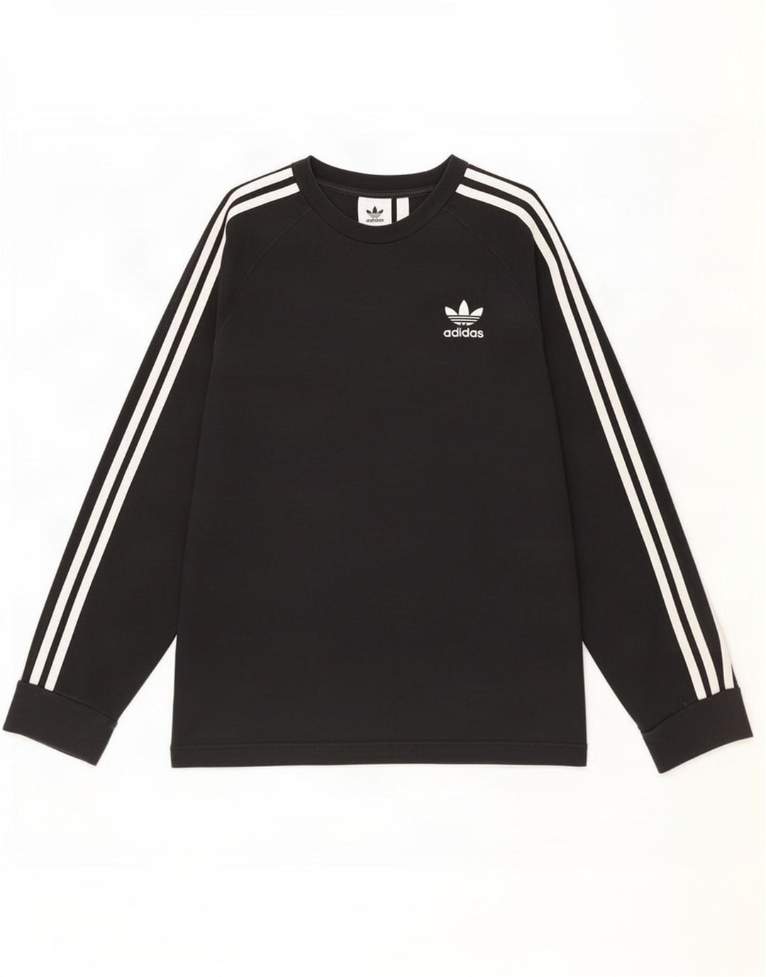 Adidas Top cu mânecă lungă pentru bărbați, bumbac negru mic