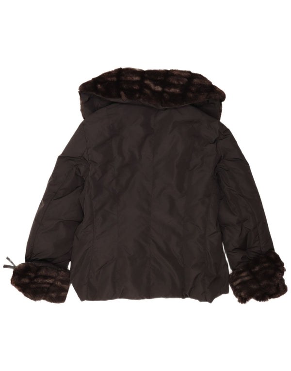 Jachetă căptușită cu blană artificială pentru femei Marella UK 18 XL Poliamidă neagră