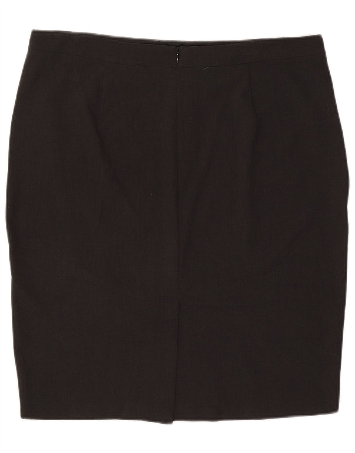 Fusta creion pentru femei Marks & Spencer UK 16 mare W34 poliester gri