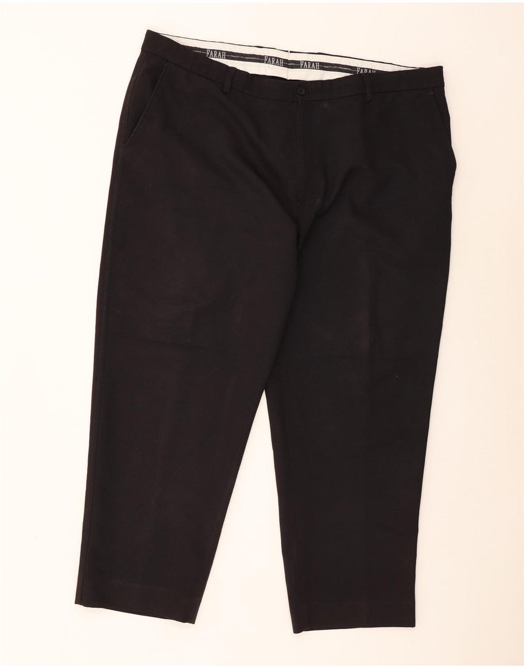 Farah Pantaloni Chino Drepți Bărbați L44 L29 Poliester negru