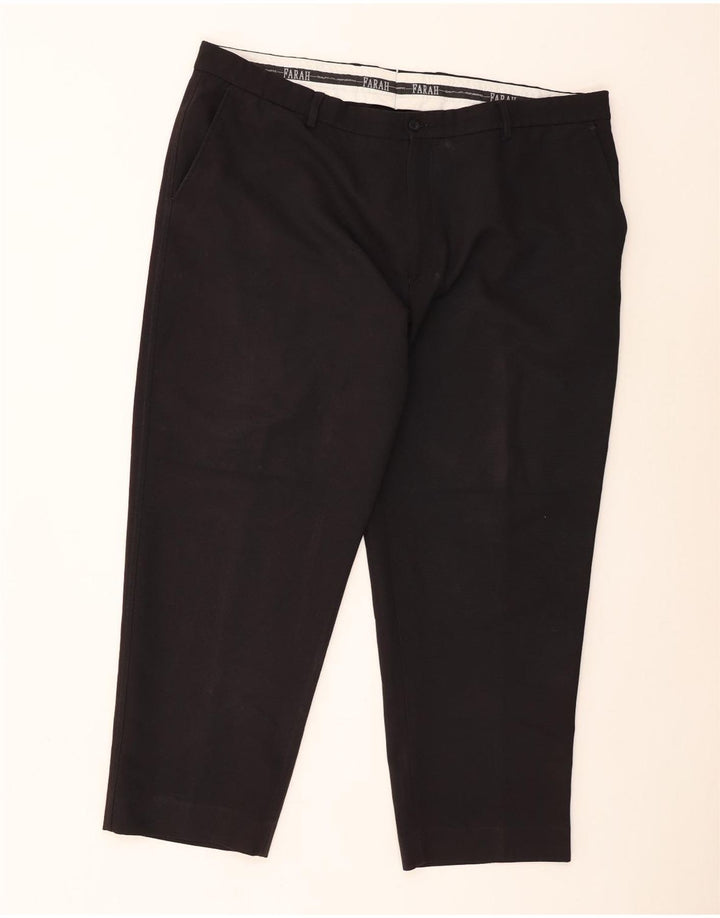 Farah Pantaloni Chino Drepți Bărbați L44 L29 Poliester negru