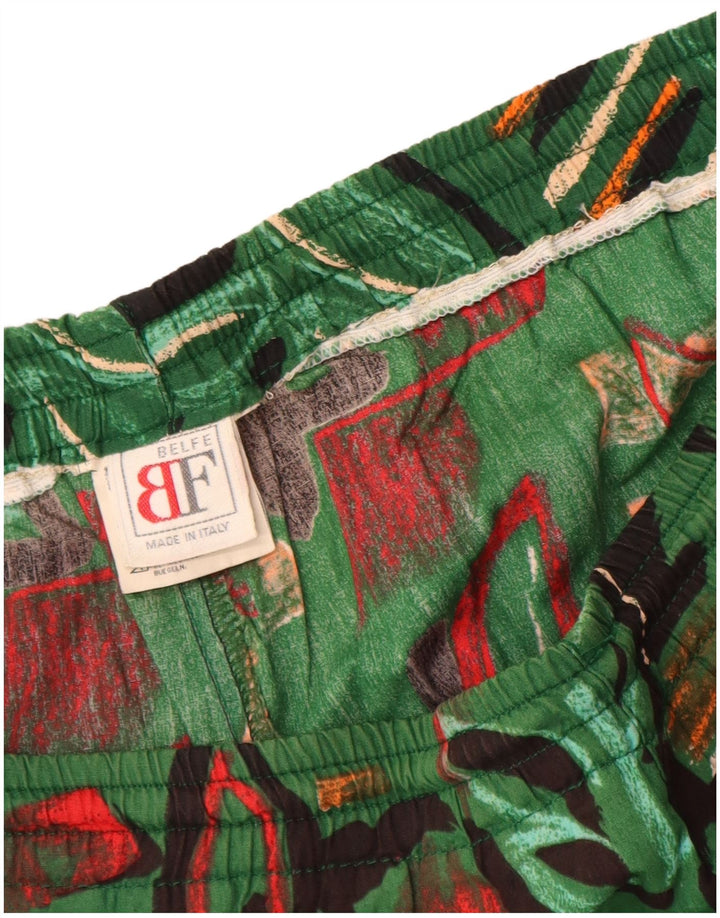 Pantaloni scurți Belfe pentru bărbați IT 46 Small W30 Green Floral