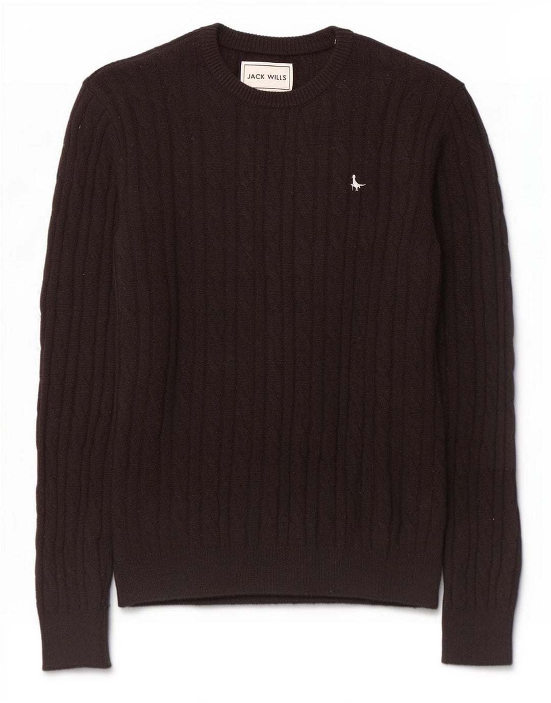 Pulover Jack Wills pentru bărbați, cu gât de barcă, nailon mediu negru