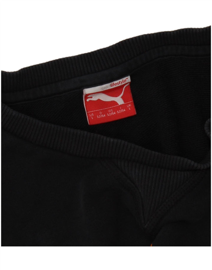 Hanorac grafic pentru bărbați Puma Pulover mare bleumarin