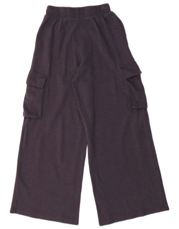 Pantaloni de trening cargo cu picioare largi Zara pentru femei UK 10 Mici bleumarin