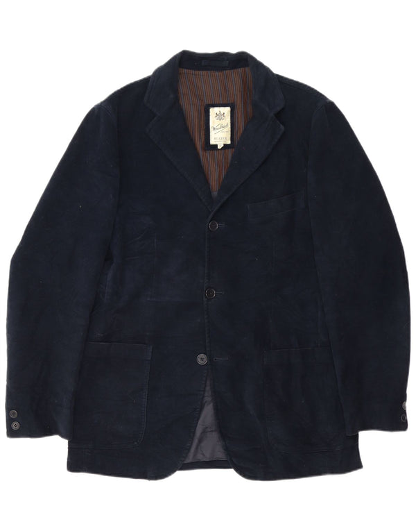 Blazer Woolrich pentru bărbați cu 3 nasturi UK 38 Medium Bleumarin Clasic