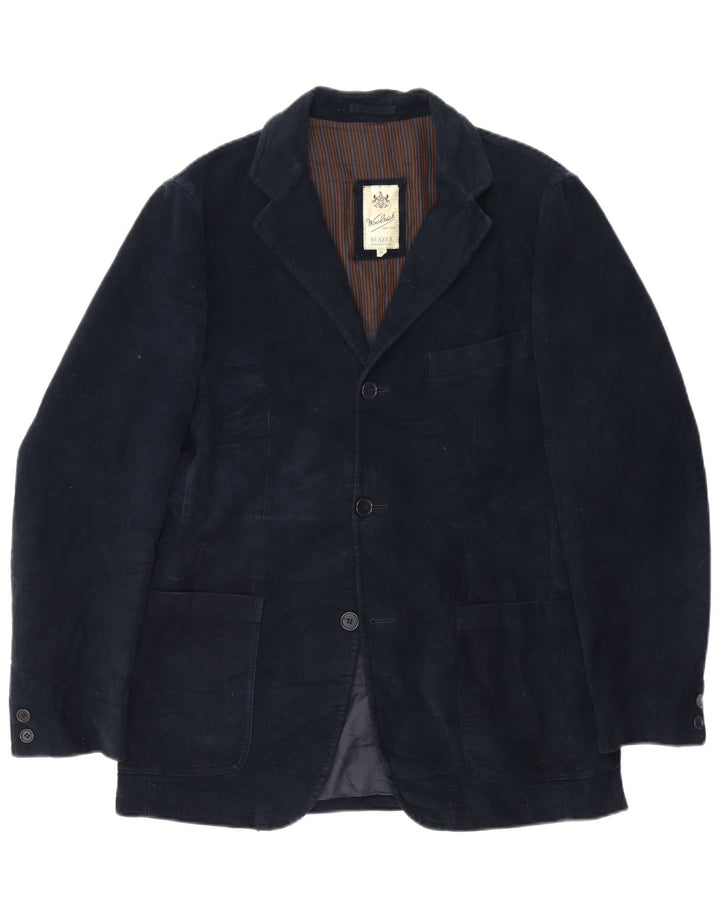 Blazer Woolrich pentru bărbați cu 3 nasturi UK 38 Medium Bleumarin Clasic