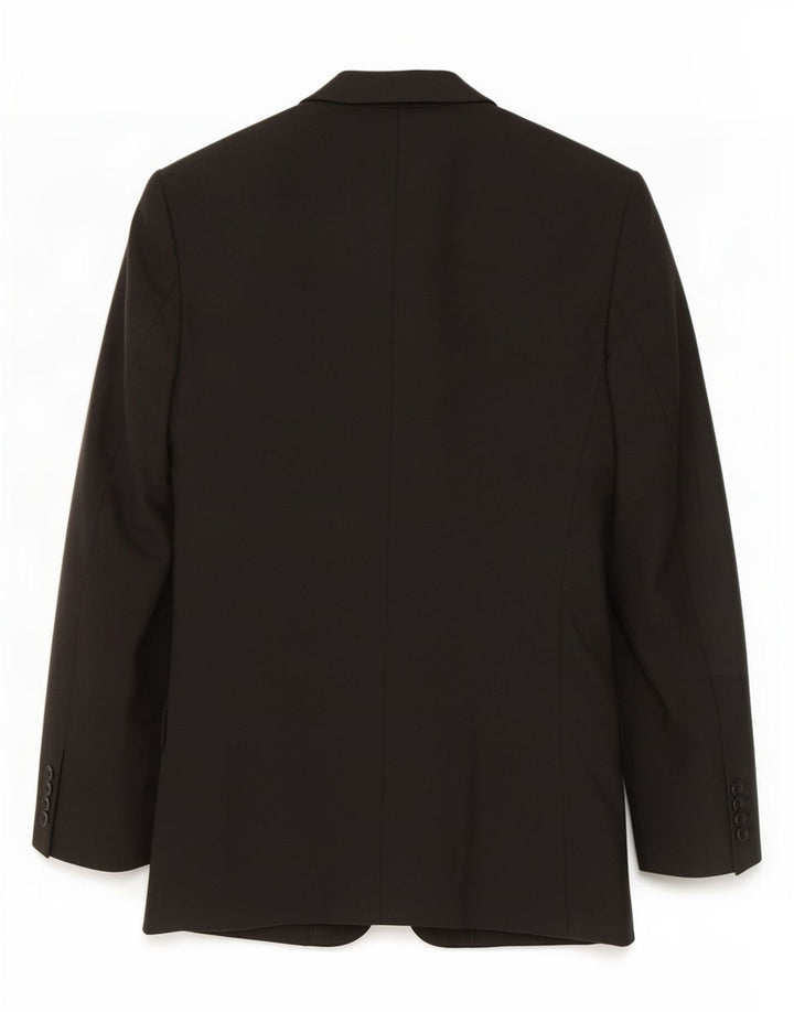 Blazer pentru bărbați Zara cu 3 nasturi, UK 36, lână neagră mică