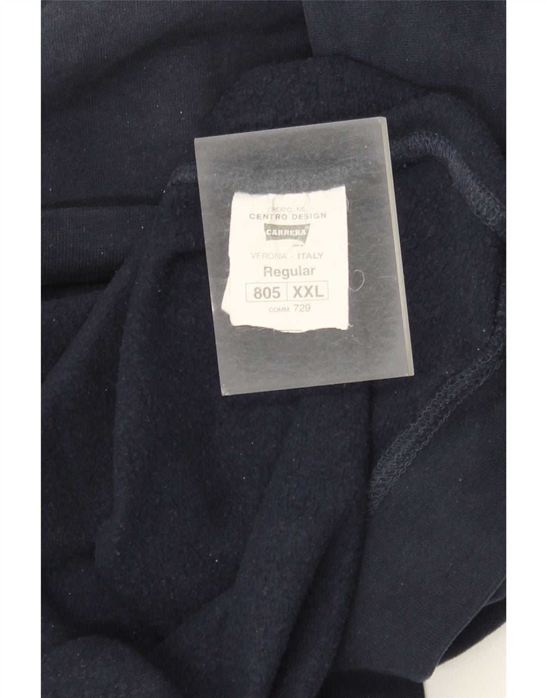 Pulover cu grafic pentru bărbați Carrera, 2XL, bumbac bleumarin