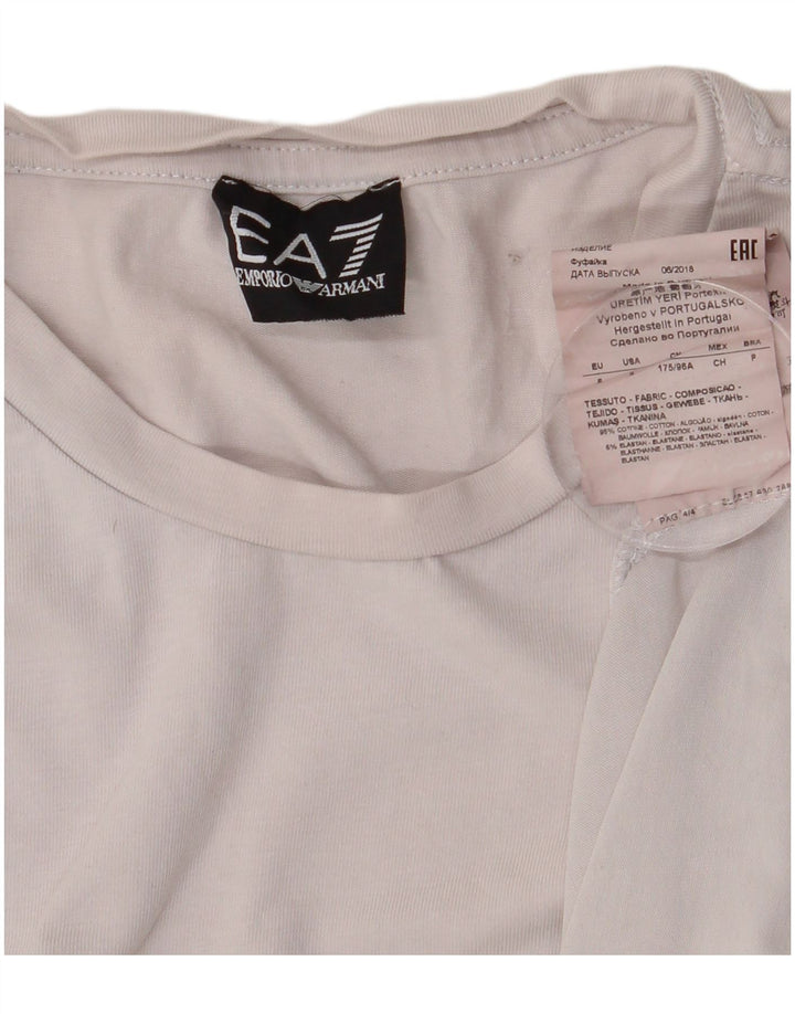EMPORIO ARMANI Tricou grafic pentru bărbați Top mic, alb, bumbac color-bloc