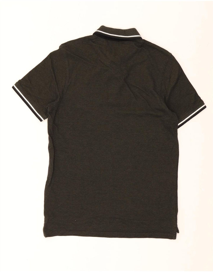 JACK & JONES Tricou polo pentru bărbați, bumbac cu dungi verzi medii