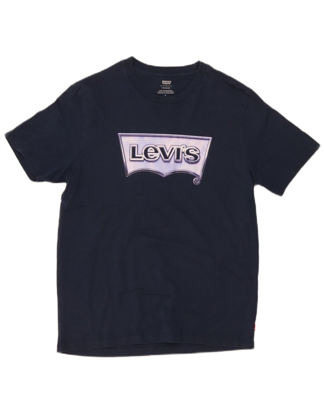 Tricou grafic Levi's pentru bărbați, cu ajustare standard, top mediu din bumbac bleumarin