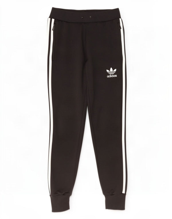 Pantaloni de trening Adidas pentru femei Joggeri UK 6 XS Poliester negru