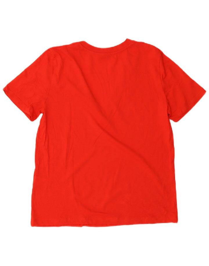 Tricou supradimensionat pentru femei Zara UK 10 Small Red Bumbac