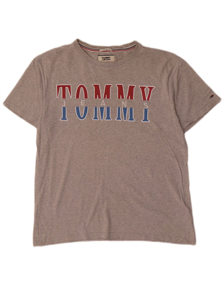 TOMMY HILFIGER Tricou grafic pentru femei, cu croiala normală, Top UK 14 Medium Gri