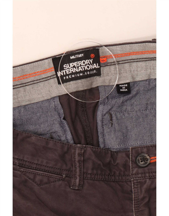 Pantaloni chino slim pentru bărbați Superdry W30 L32 maro