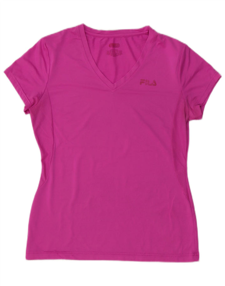 Tricou pentru femei Fila Top UK 12 Medium Pink Poliester