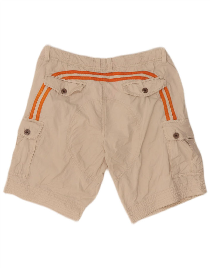 Pantaloni scurti cargo Sundek pentru bărbați W32, bumbac alb, mediu