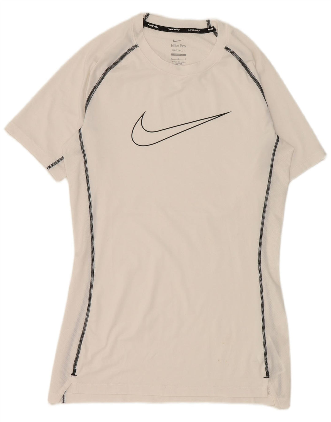 Tricou grafic Nike Dri Fit pentru bărbați Top mare din poliester alb