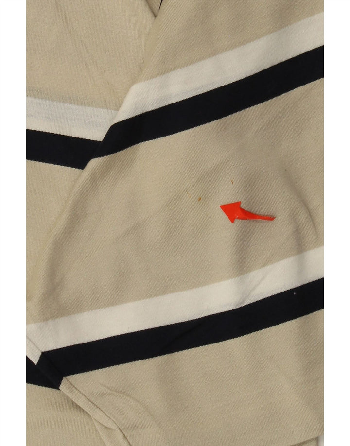 Cămașă polo pentru iahting pentru bărbați Paul & Shark, XL, în dungi bej