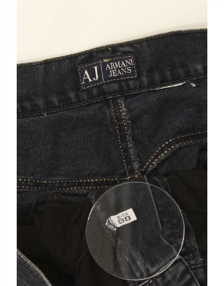 Blugi drepti pentru bărbați Armani W38 L27 bleumarin