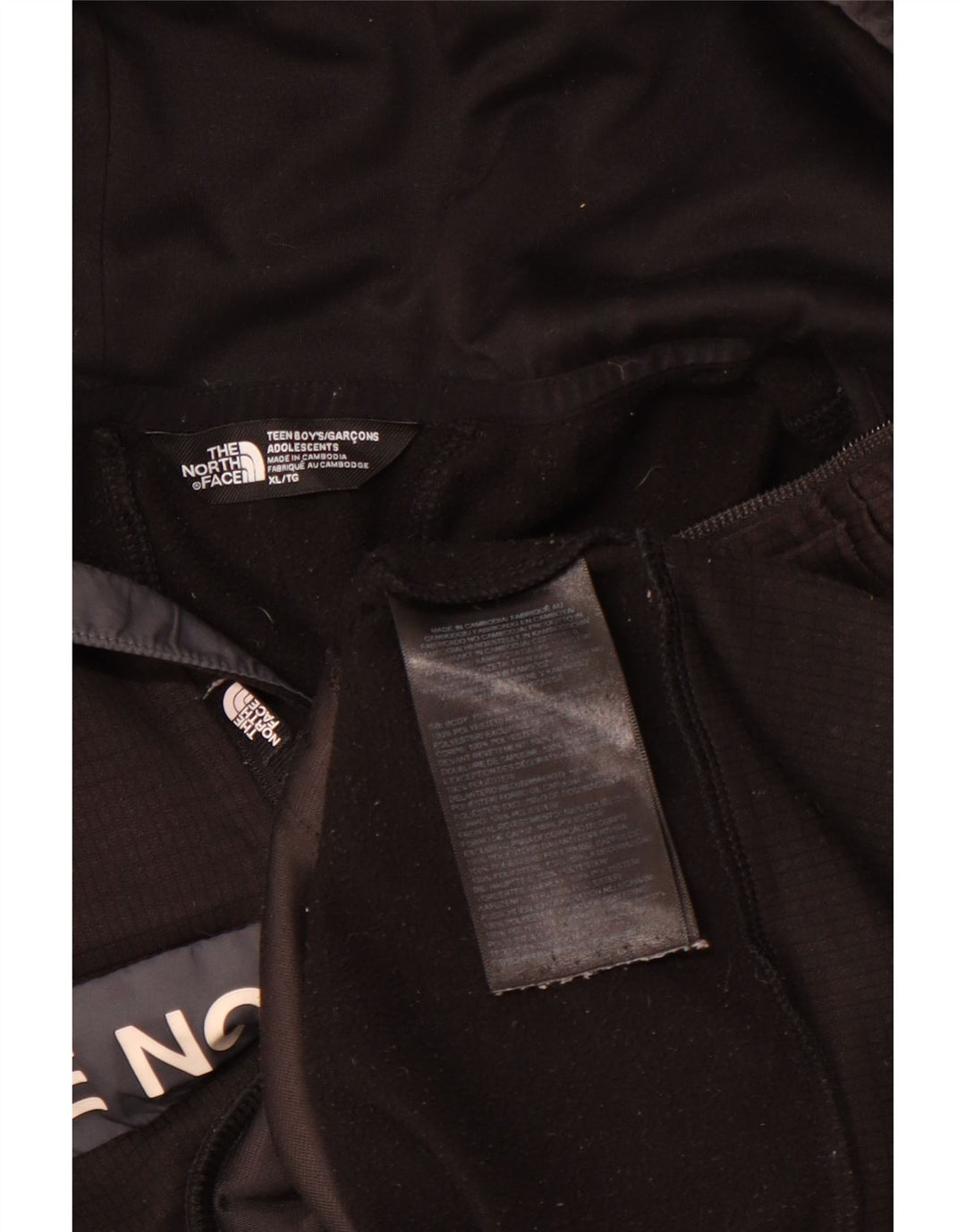 Pulover cu glugă grafic THE NORTH FACE pentru băieți 14-15 ani XL negru