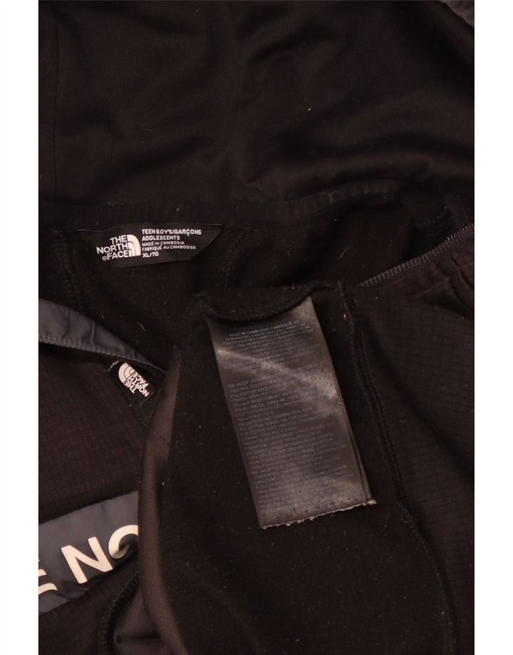 Pulover cu glugă grafic THE NORTH FACE pentru băieți 14-15 ani XL negru