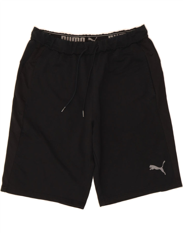 PUMA Mens Sport Shorts Large Black Cotton Vintage Puma and Second-Hand Puma from Messina Hembry 