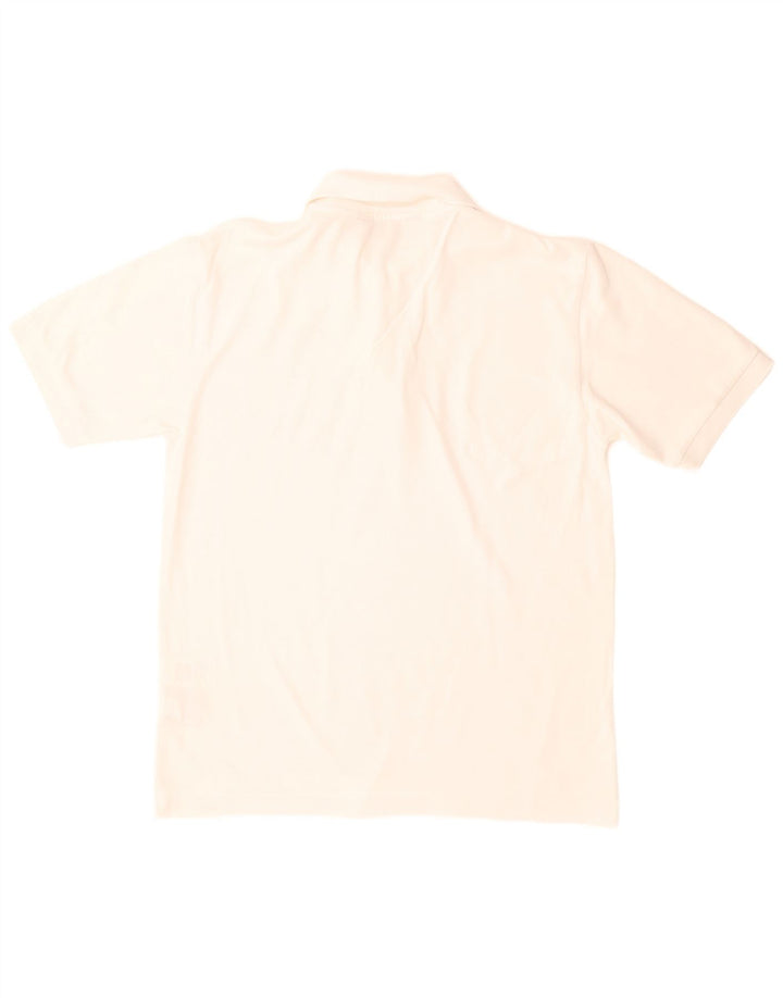 Cămașă polo pentru bărbați Kappa, bumbac alb mediu