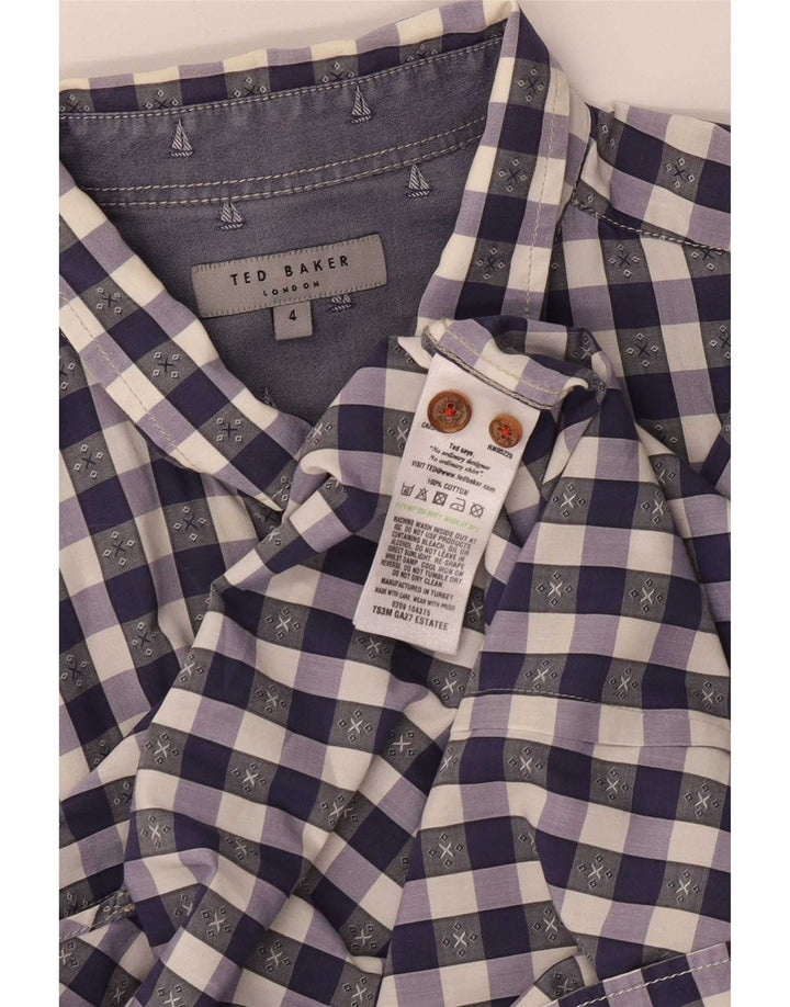 Cămașă pentru bărbați Ted Baker, mărime 4, mare, mov, din bumbac