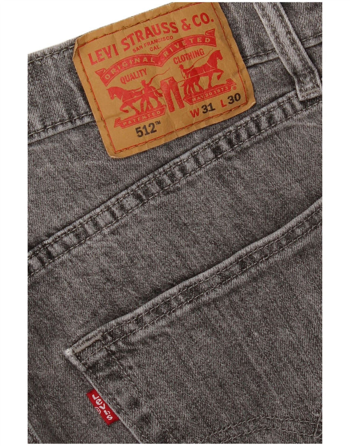 Blugi conici 512 Slim Tapered pentru bărbați LEVI'S W31 L30 gri