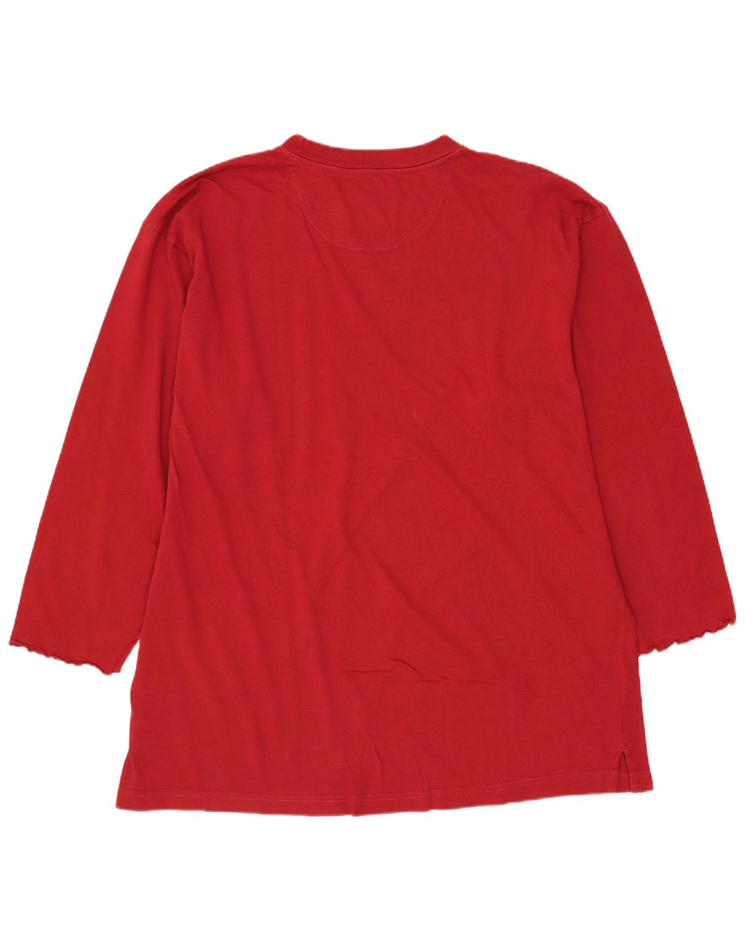 Woolrich Top pentru bărbați cu mânecă 3/4 mare, roșu, bumbac