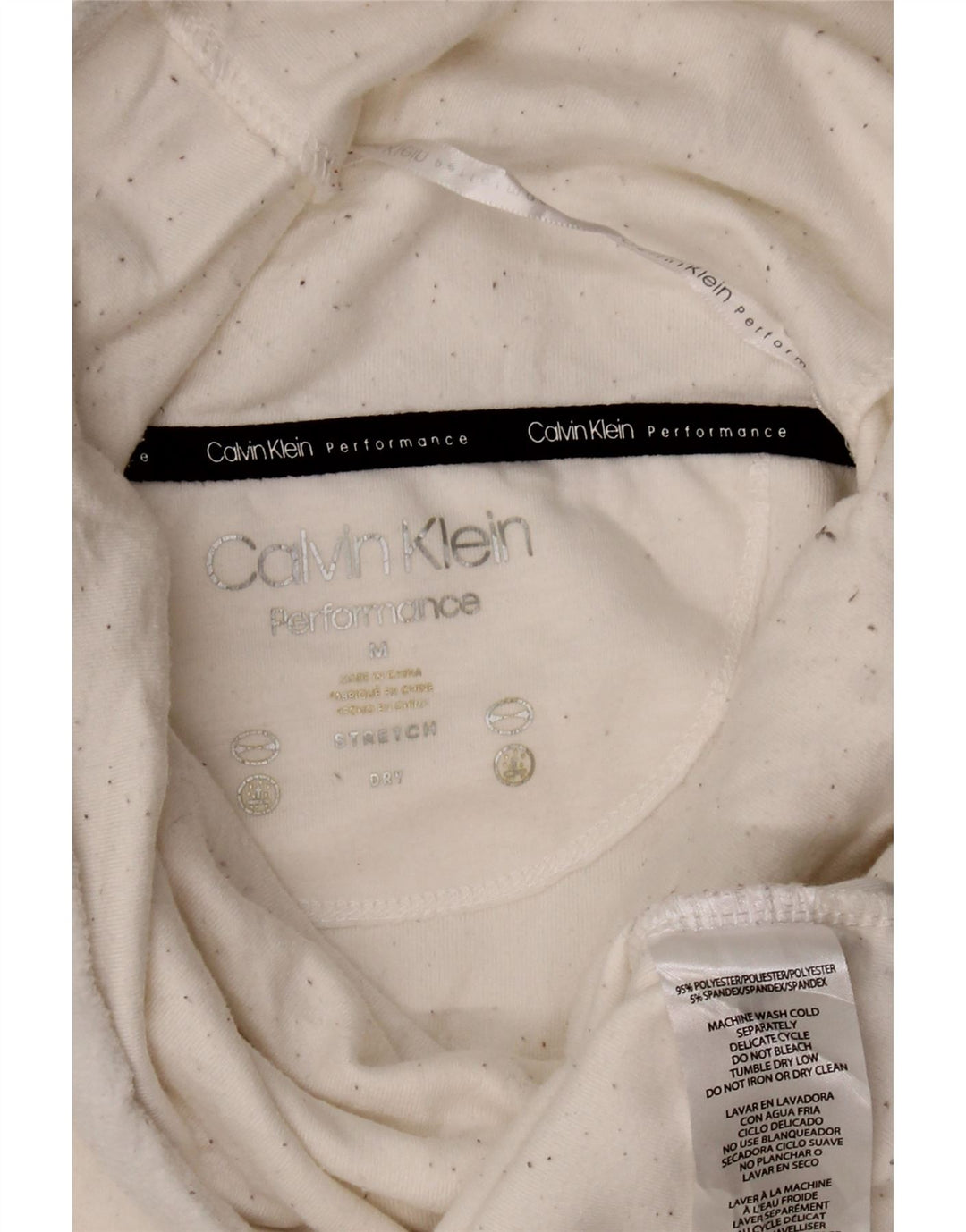 Pulover Calvin Klein pentru femei cu gât rulat, alb mediu, UK 14