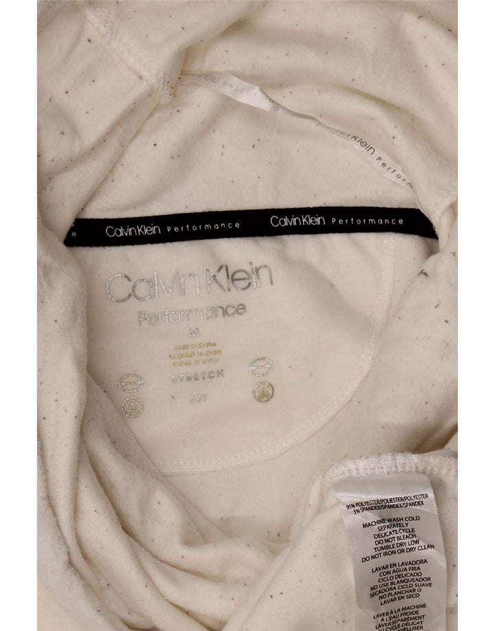 Pulover Calvin Klein pentru femei cu gât rulat, alb mediu, UK 14