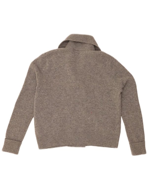 JACK WILLS Pulover cardigan supradimensionat pentru femei UK 10 Small Gri