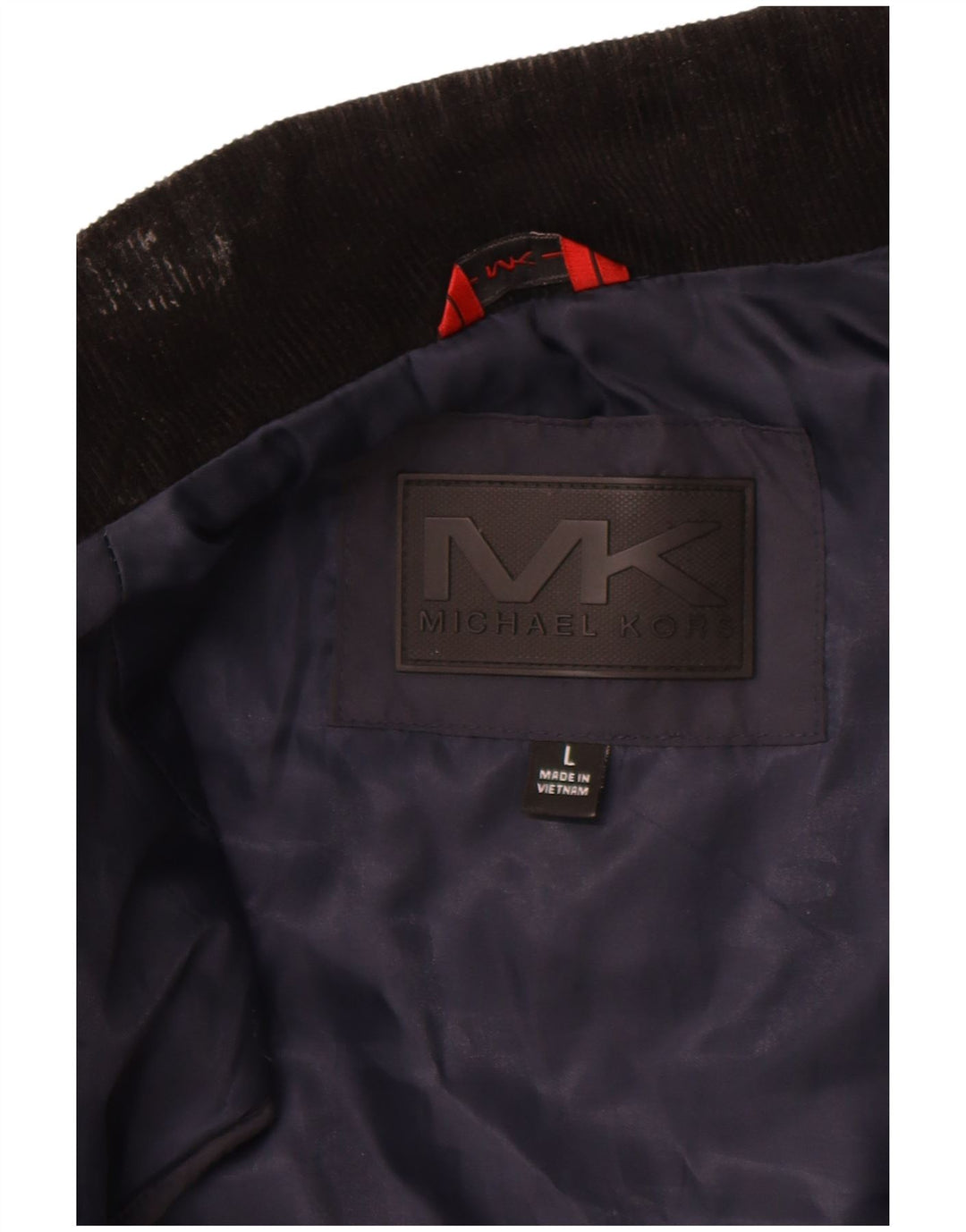 MICHAEL KORS Mens Quilted Gilet UK 40 Large Navy Blue Polyester