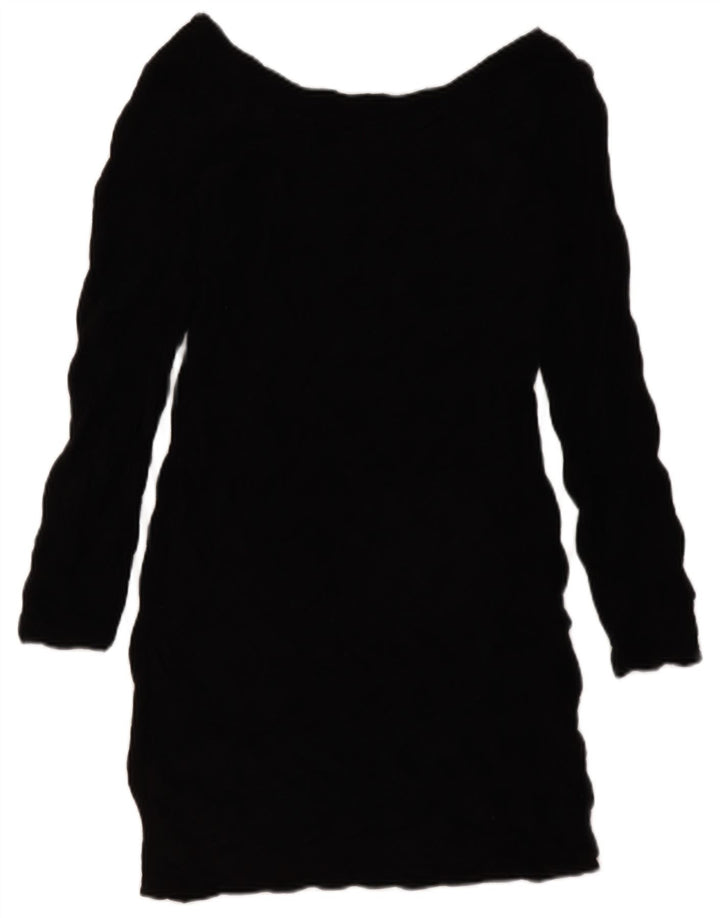 Rochie teacă cu mânecă lungă pentru femei ZARA UK 14 mare neagră