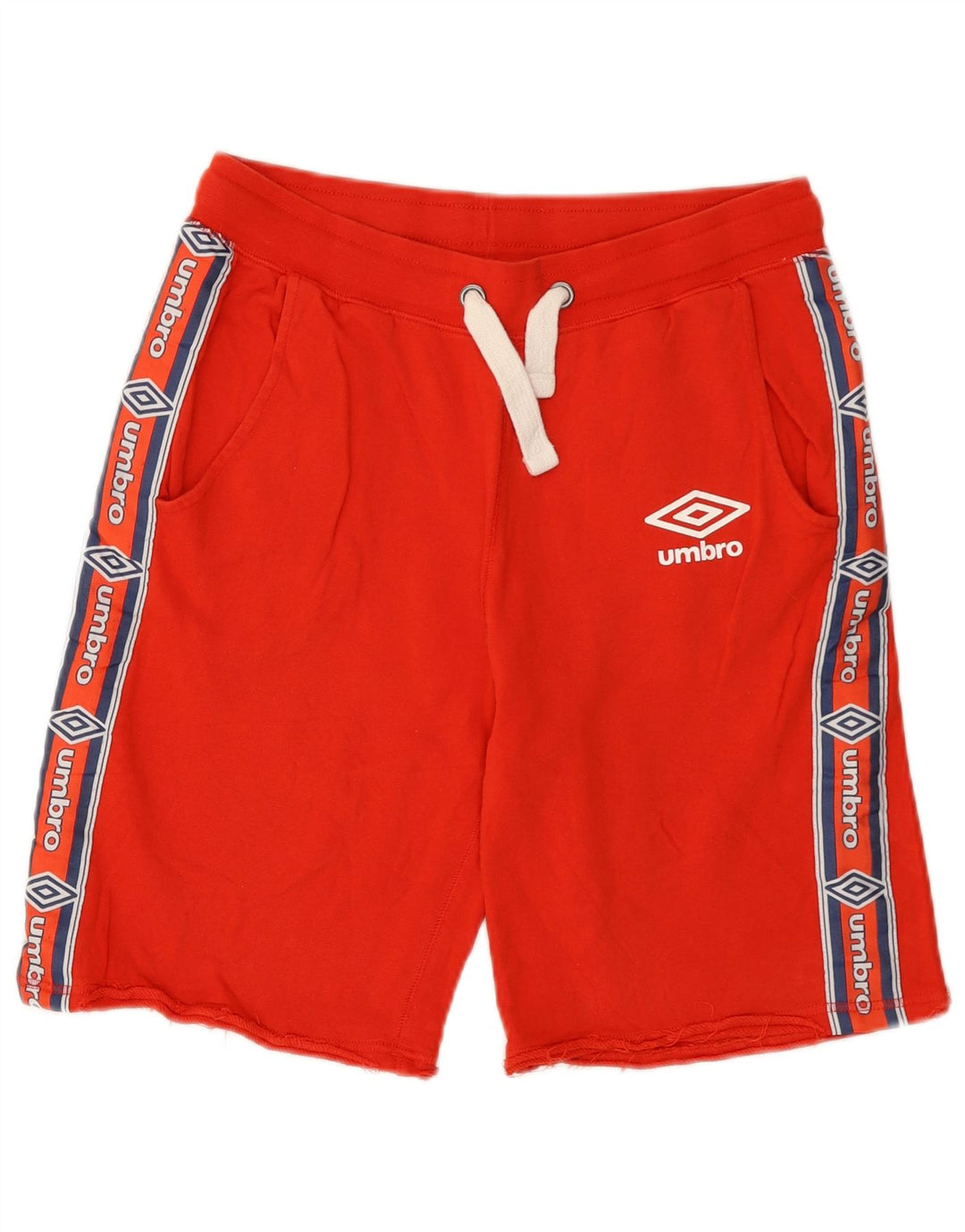 Pantaloni scurți sport grafic Umbro pentru bărbați, bumbac roșu mediu