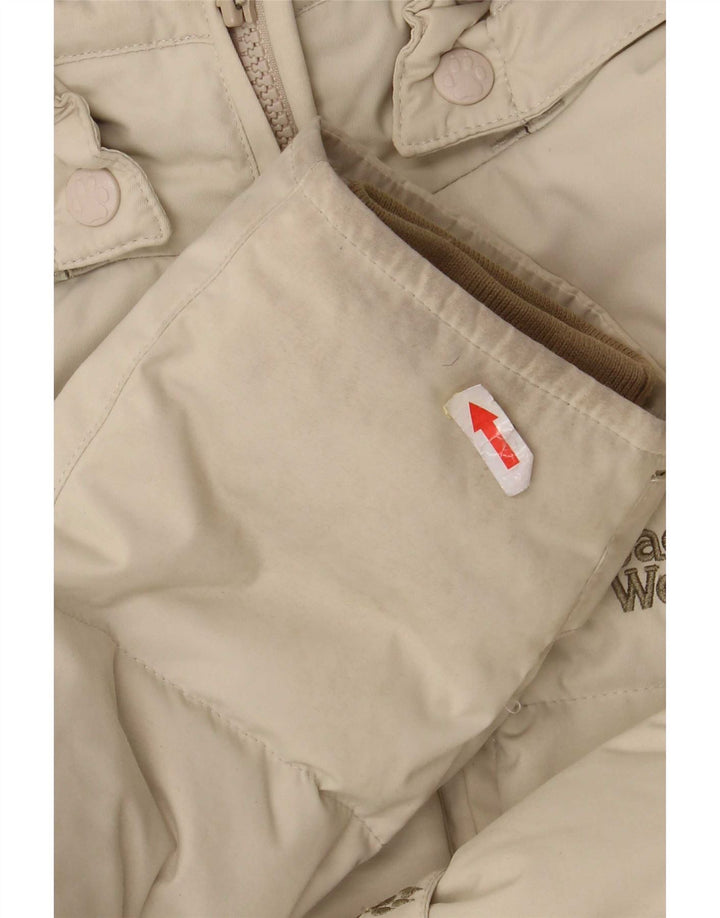 Jack Wolfskin Jachetă căptușită cu glugă pentru femei UK 10 Small Bej Poliamidă