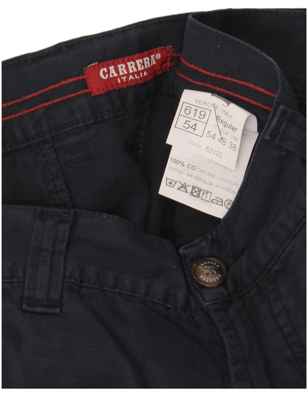 Pantaloni cargo obișnuiți drepți pentru bărbați Carrera L38 L34 Bumbac bleumarin