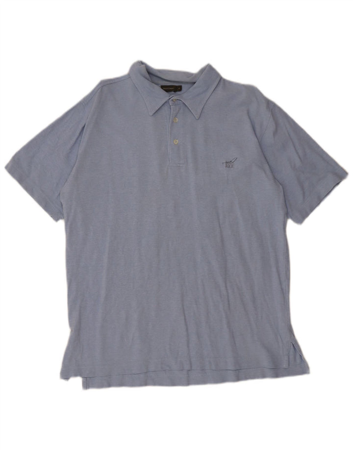 Tricou polo pentru bărbați Henry Cottons din bumbac albastru mare