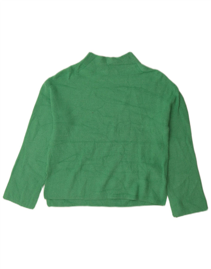 Pulover cu gât țestoasă pentru femei Marks & Spencer, UK 10, mic, verde, viscoză