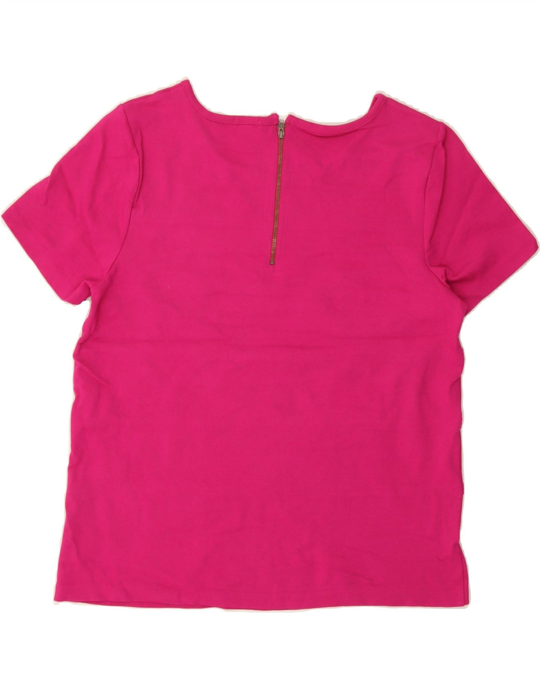 J. CREW Womens T-Shirt Top UK 14 Medium Pink Striped Vintage J. Crew and Second-Hand J. Crew from Messina Hembry 