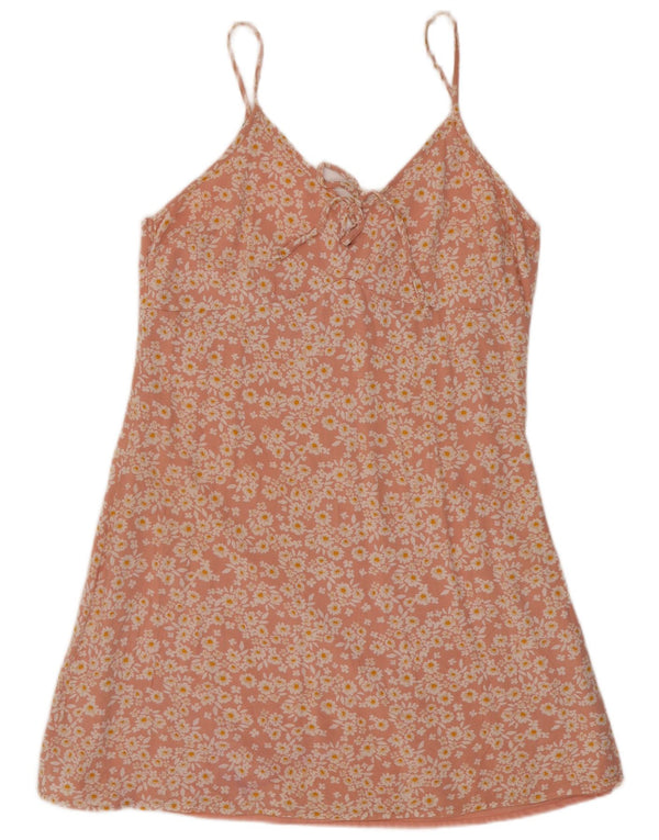 Rochie Hollister pentru femei UK 8 Small Pink Floral Poliester