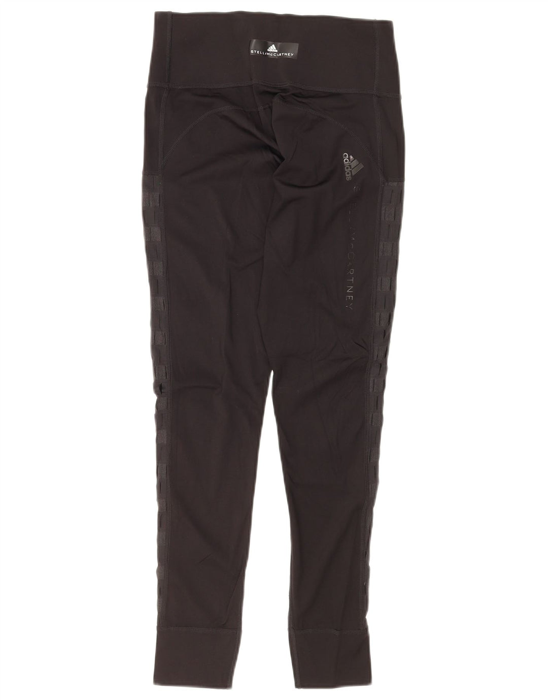 Leggings cu grafic Stella McCartney ADIDAS pentru femei UK 8 mici, negru, cu dungi