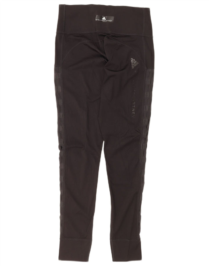 Leggings cu grafic Stella McCartney ADIDAS pentru femei UK 8 mici, negru, cu dungi