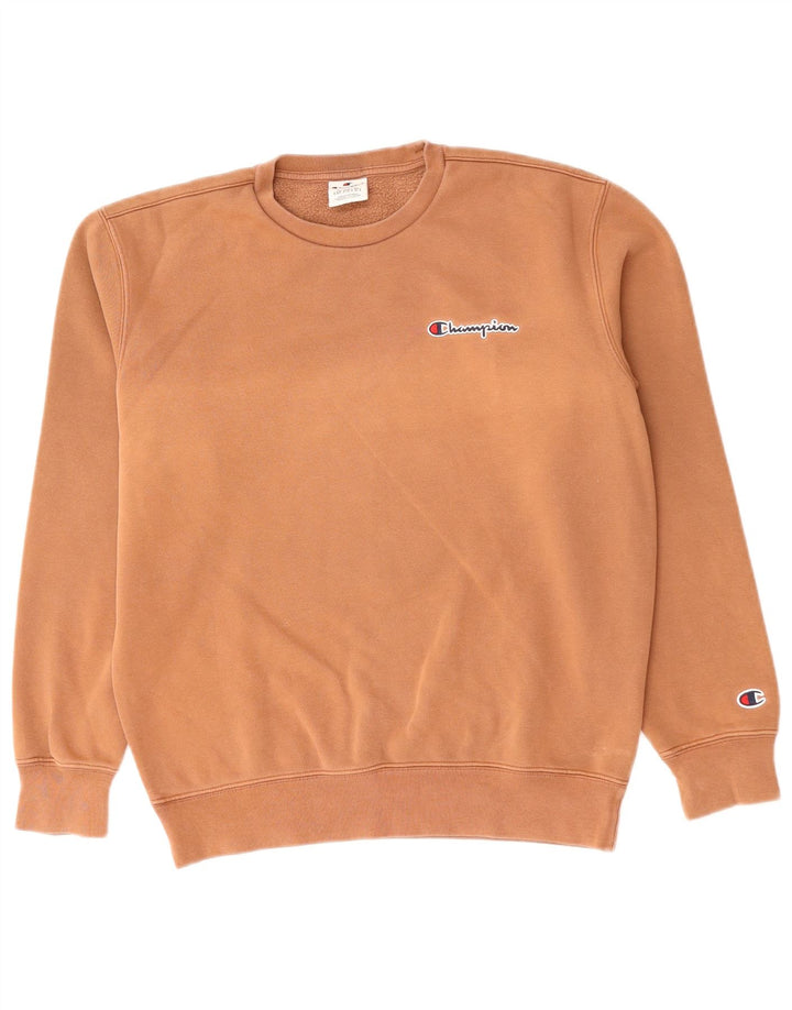 Hanorac pentru bărbați CHAMPION, cu o formă lejeră, pulover mic, maro, bumbac