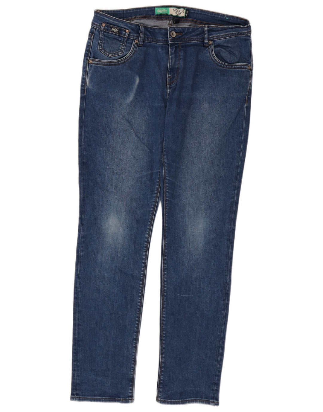 Blugi Superdry Imogen Slim pentru femei W32 L32 bumbac albastru
