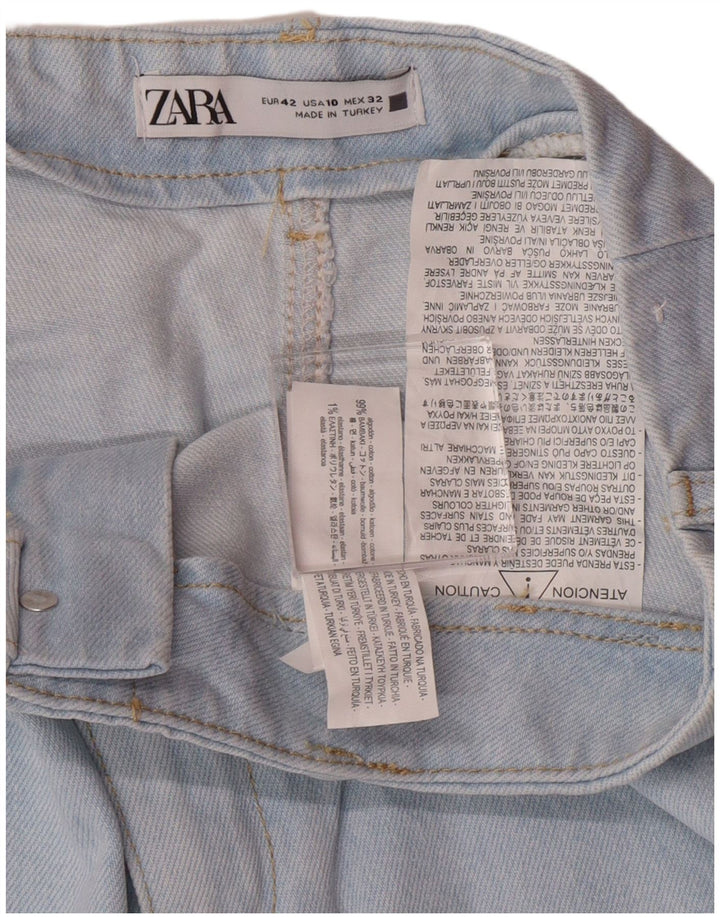 Blugi de damă Zara cu talie înaltă cu picioare largi EU 42 Large W32 L26 Blue Classic